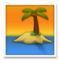 Desert Island emoji on LG